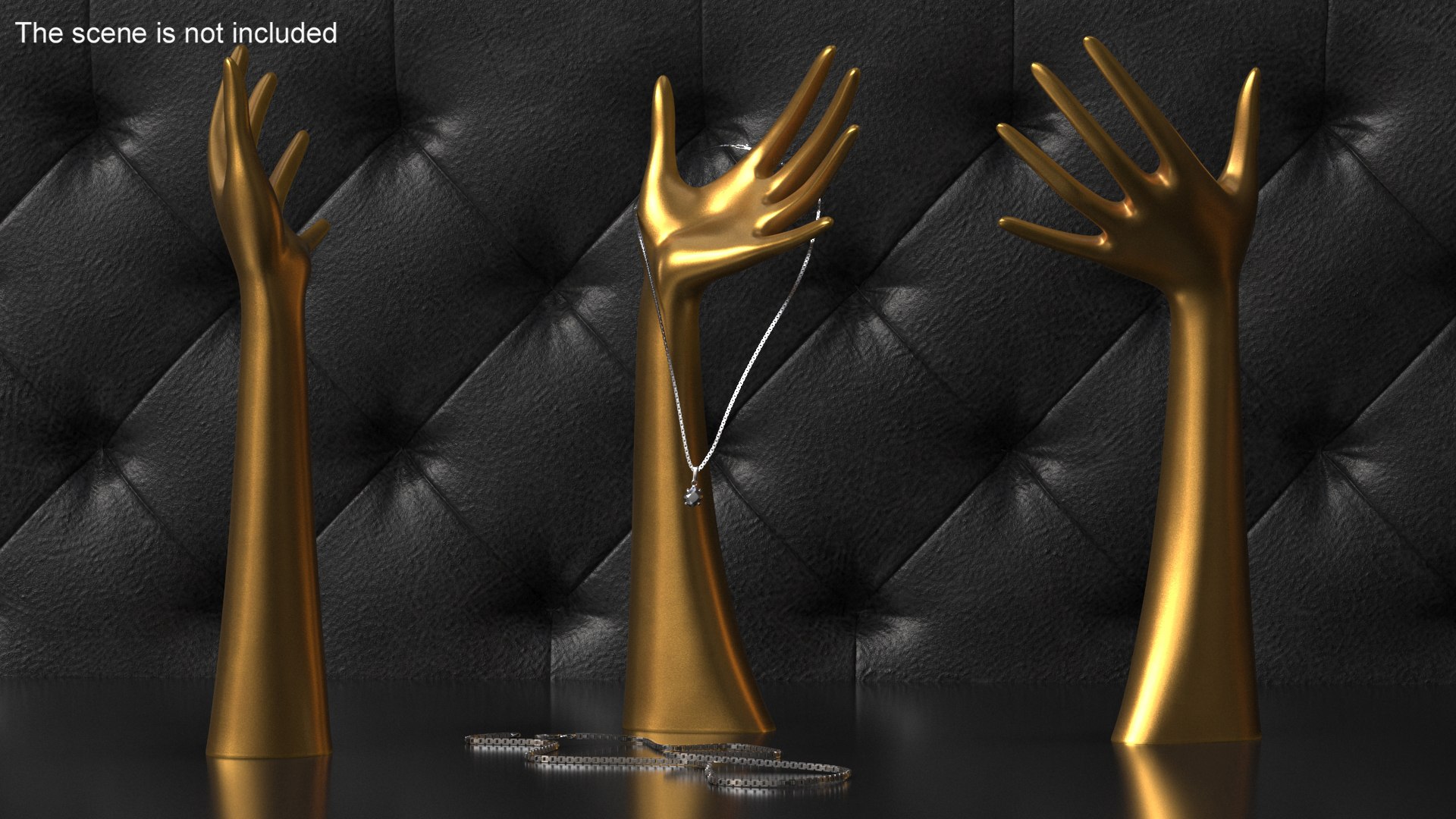 3D Ring Stand Hand Shaped Golden Model - TurboSquid 2304576