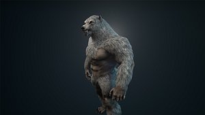 Humanoid bear 3D model