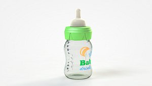 3d baby bottle model