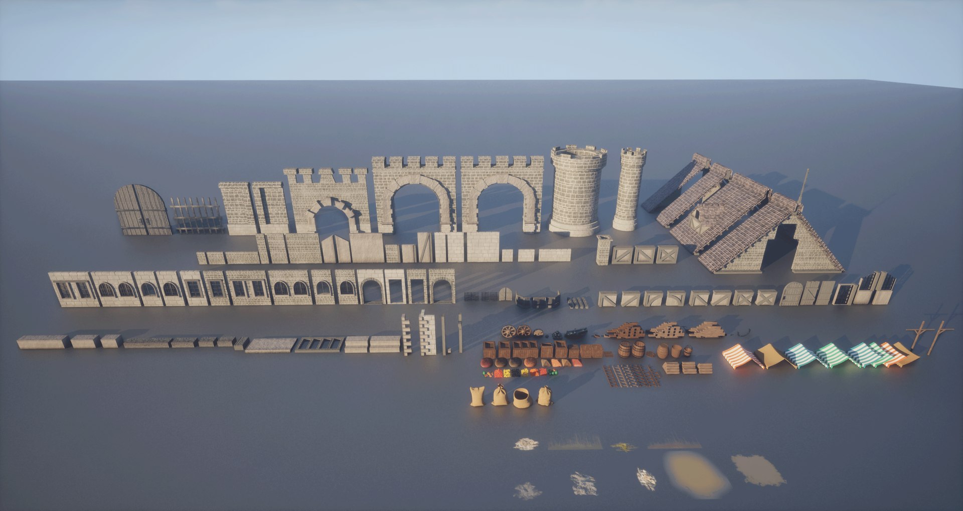 Modular Medieval Village Pack - Vol 1 - TurboSquid 2636714