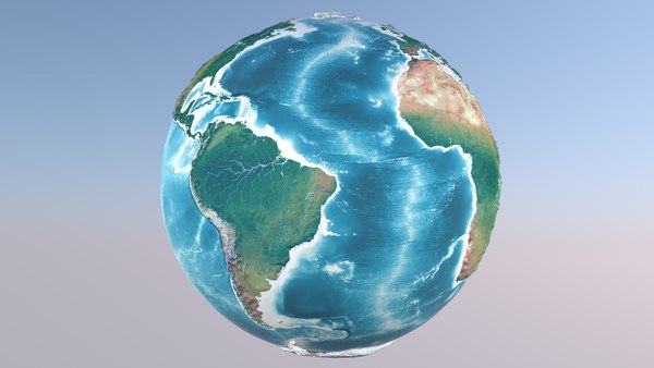 3d Relief Earth Globe World Model - Turbosquid 1433297