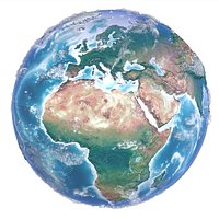 Raised Relief Physical Earth Globe