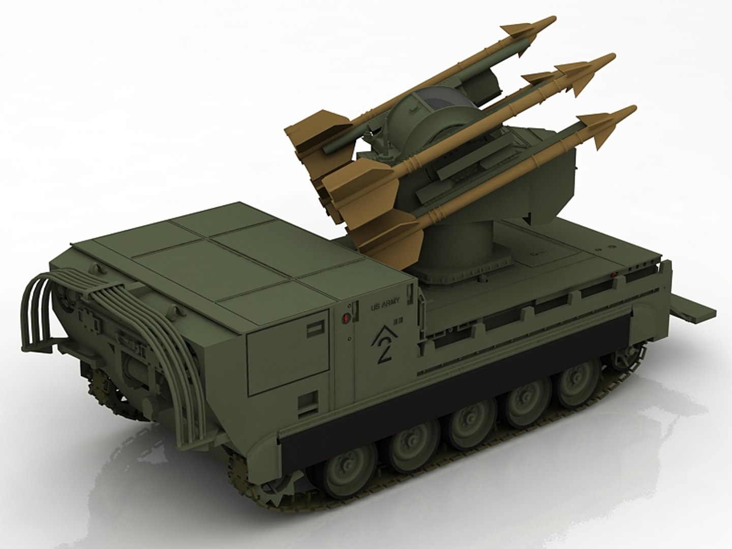 3D M730A1 Chaparral Missile System - TurboSquid 1787891