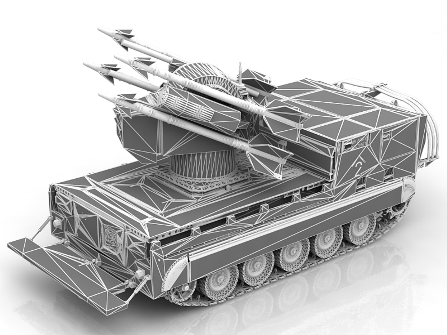 3D M730A1 Chaparral Missile System - TurboSquid 1787891