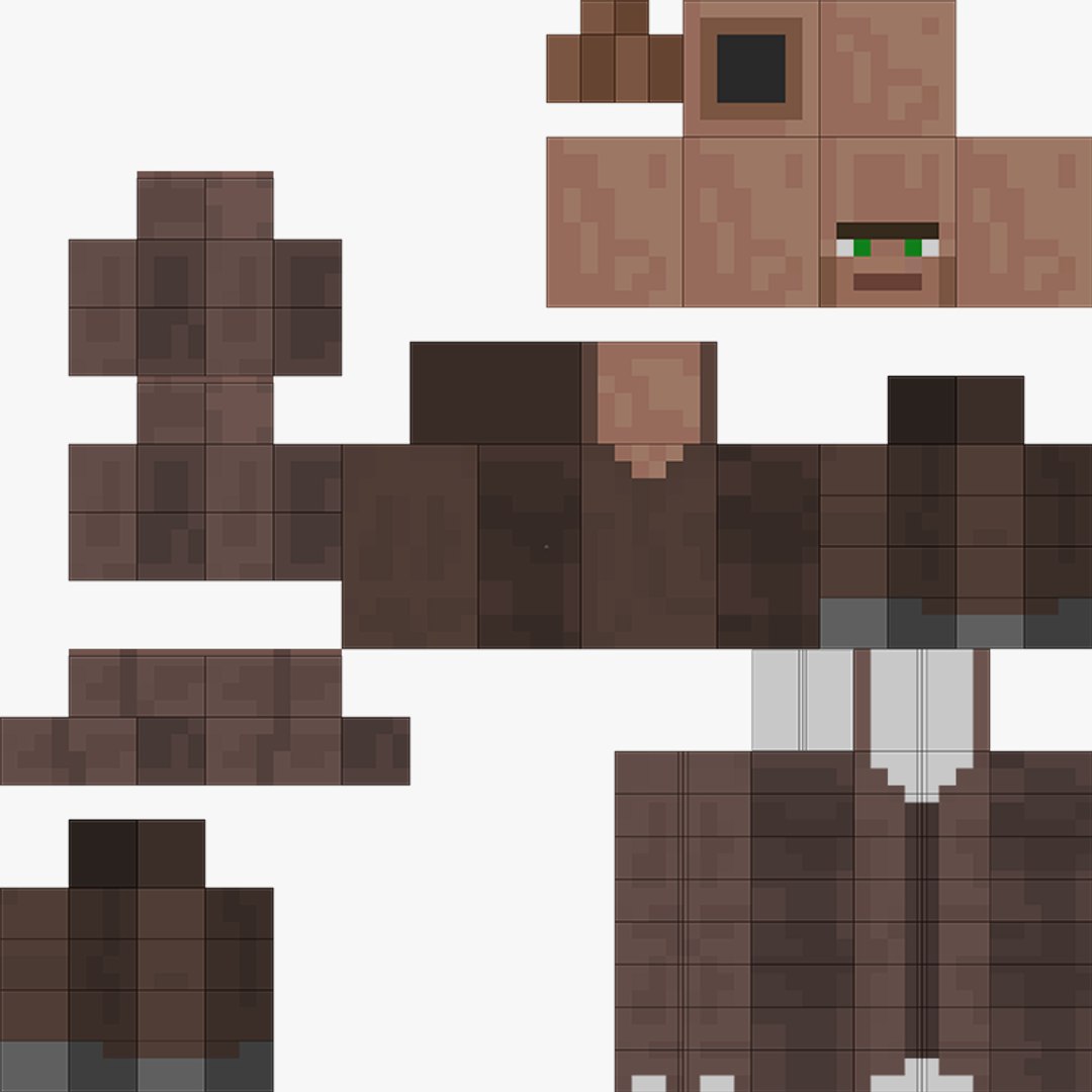 3D Minecraft Classic Passive Collection Farm Mobs Bundle https://p.turbosquid.com/ts-thumb/D6/IR2dzV/3z/uvvillager/png/1788251728/1920x1080/fit_q87/f009459262c42ad64f78dbf36ffb5c00d10352df/uvvillager.jpg