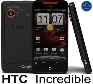 htc incredible smartphone 3d model
