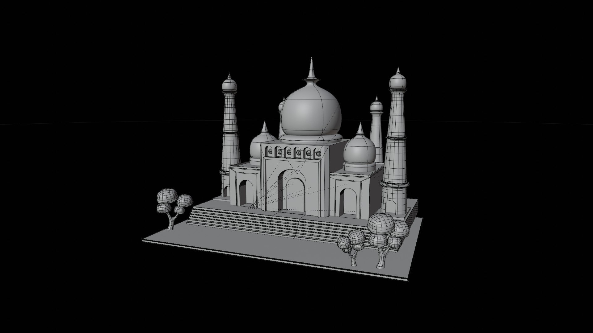 Mosque 3D Illustration 3D Model - TurboSquid 2238333