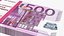 500 euro banknotes 3D model