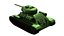 Modelo 3D do tanque T-34 85