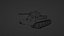 Modelo 3D do tanque T-34 85