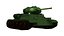Modelo 3D do tanque T-34 85