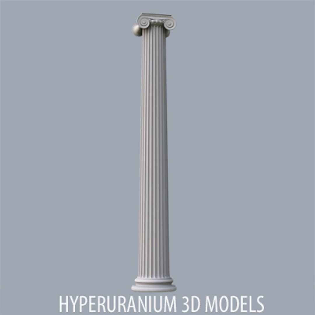 3d Model Ionic Column