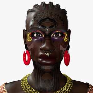 African Woman - 3D Character Model 3D model