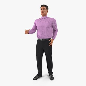 Men Business Casual Dress Rigged