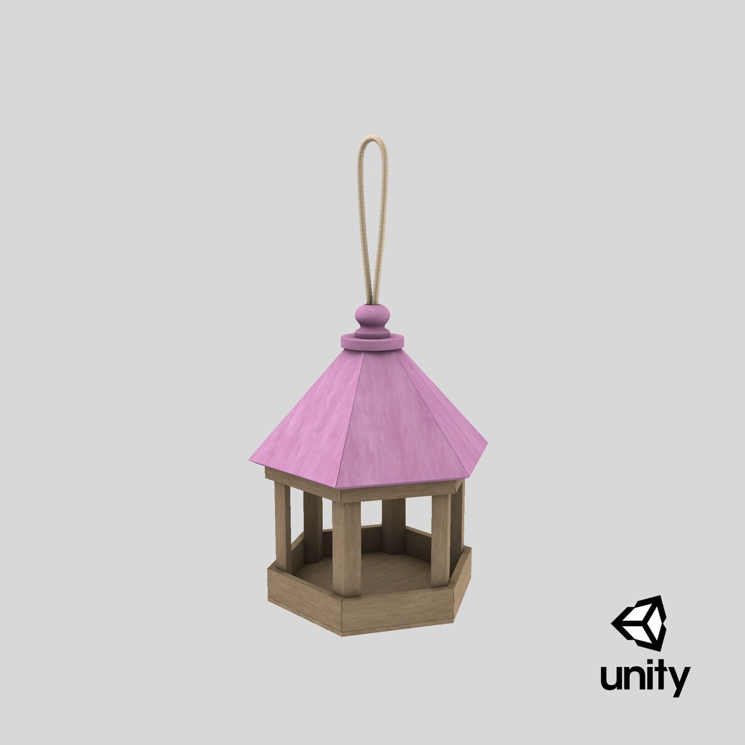 Bird Feeder House model https://p.turbosquid.com/ts-thumb/D6/TUoSxe/Vn/stemcell_unity_render/png/1678897648/1920x1080/fit_q87/23a75cd81c5b73a35fee0d55641c149c10c808d1/stemcell_unity_render.jpg