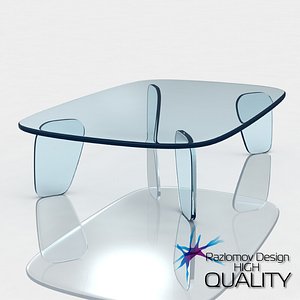 table drawn glas italia 3d model