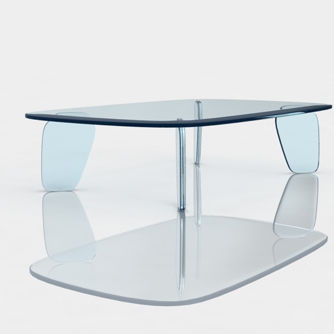 Table Drawn Glas Italia 3d Model