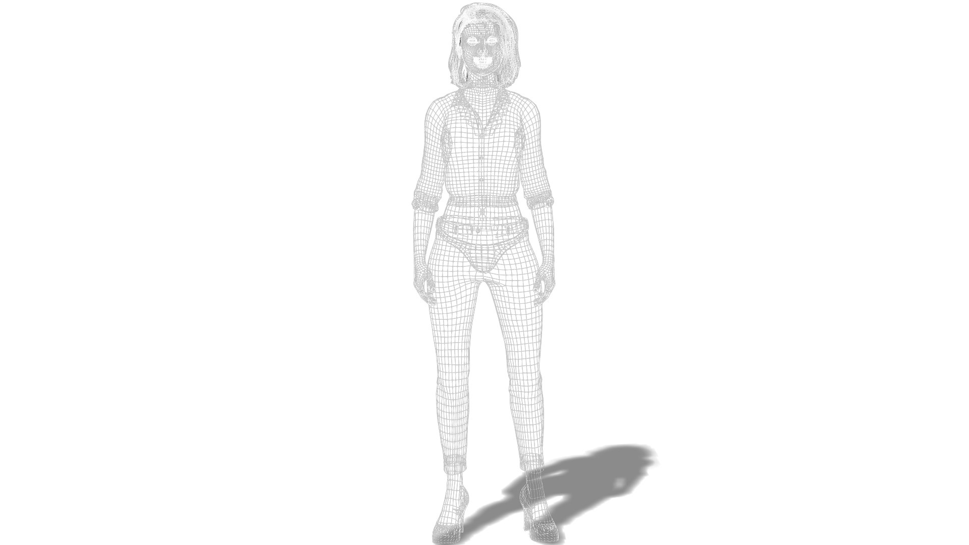 Realistic 3D Female Character High-Quality Rigged Model For Animation ...