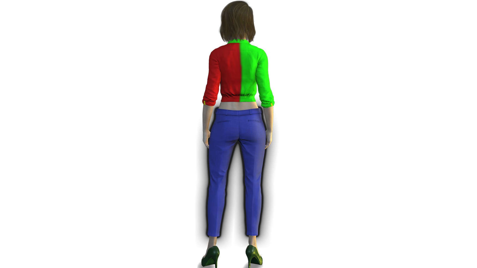 Realistic 3D Female Character High-Quality Rigged Model For Animation ...