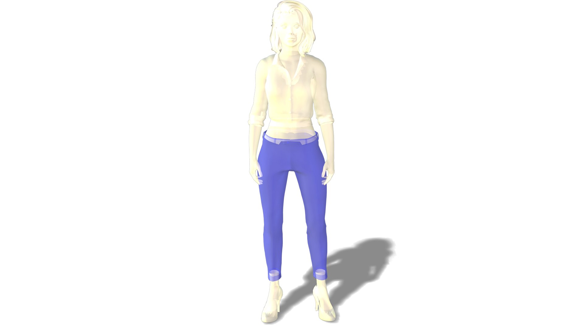 Realistic 3D Female Character High-Quality Rigged Model For Animation ...