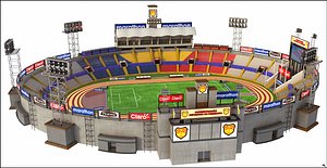 soccer stadium 3D model