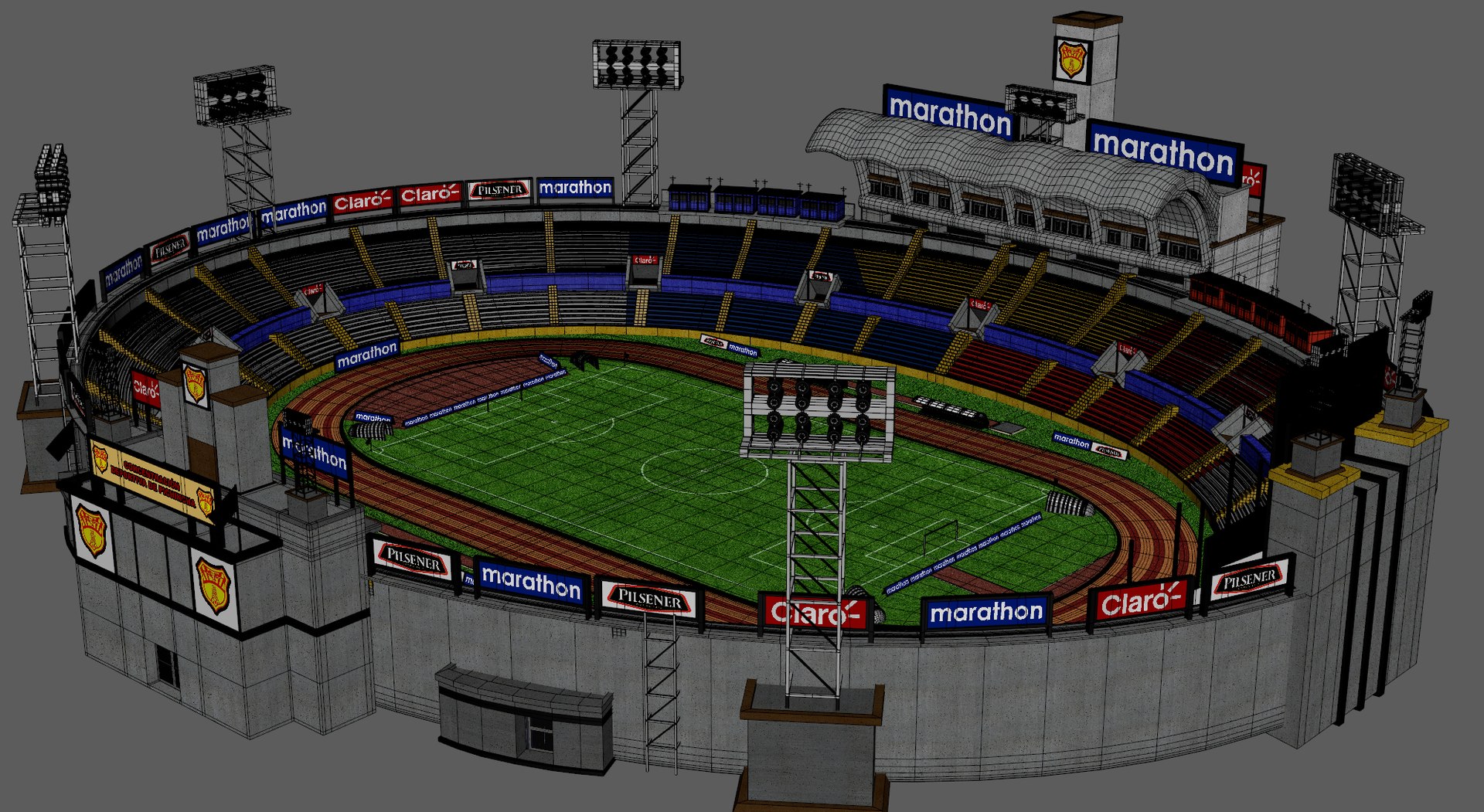 Soccer Stadium 3D Model - TurboSquid 1235153