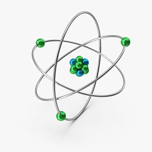 helium atom 3d model