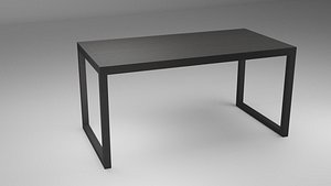 Black table model