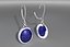 Blue Scarab Earrings