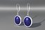 Blue Scarab Earrings