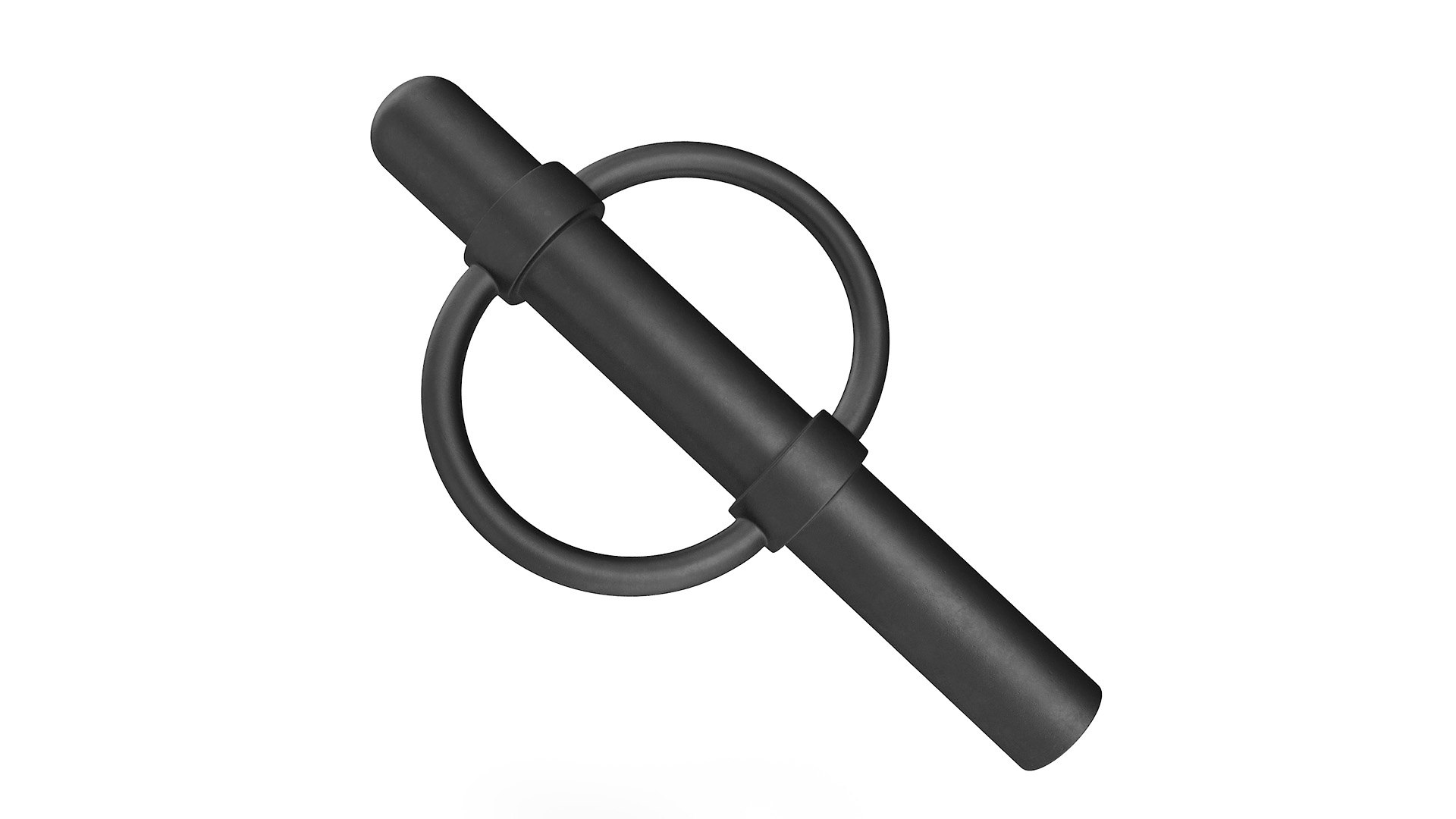 Cycle Rack Parking Black 3D model preview