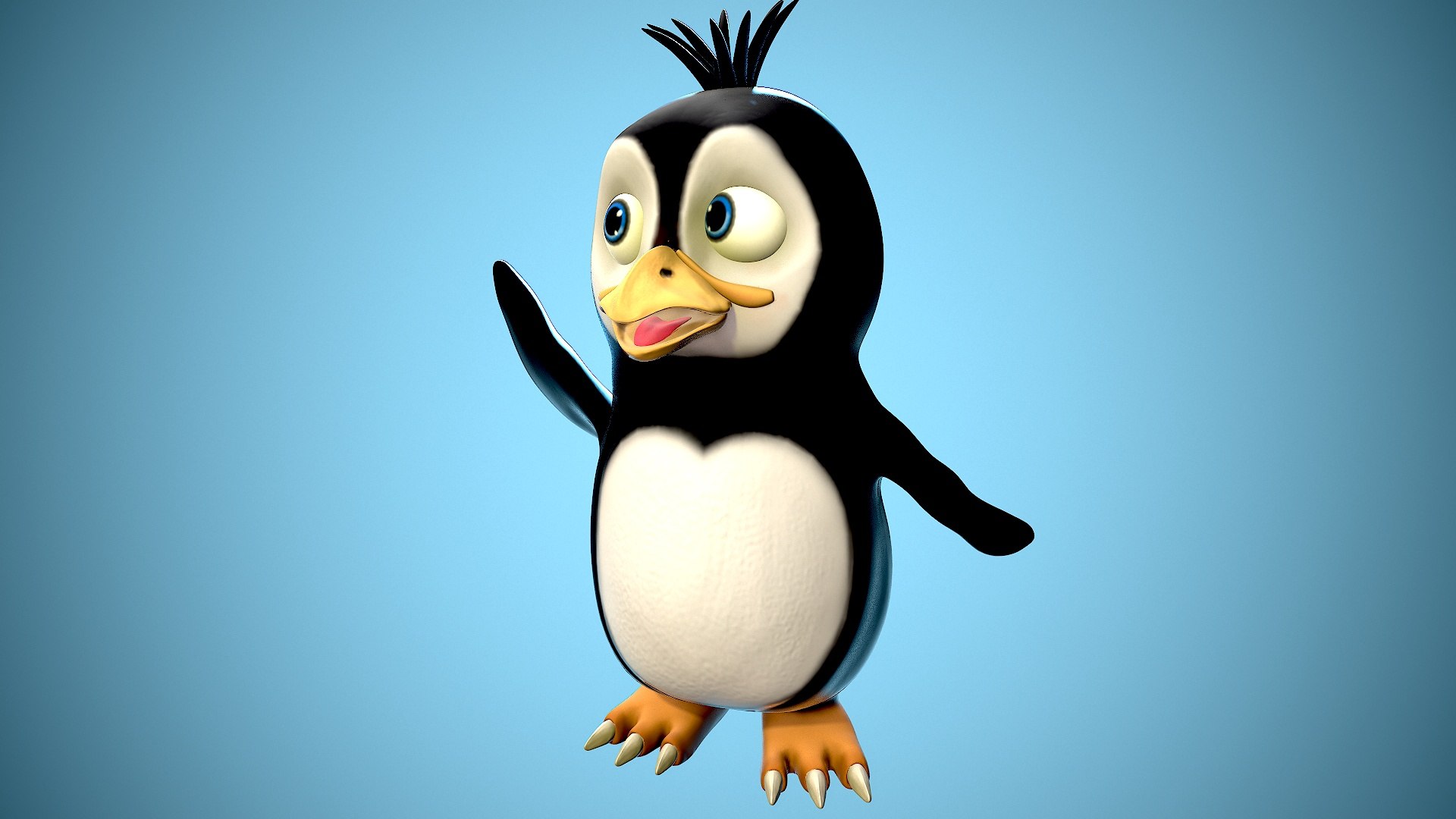 3D cartoon penguin https://p.turbosquid.com/ts-thumb/D6/ePzNhI/zU/12/jpg/1686843270/1920x1080/fit_q87/476d56f0fc1794ad6eb282d4d8f47bbfa69ad803/12.jpg