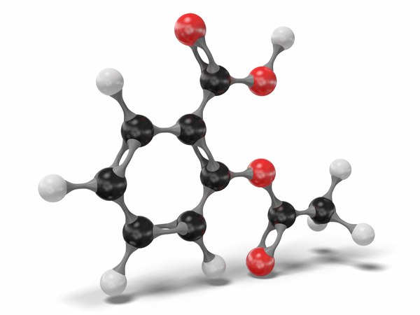 aspirin c9h8o4 3D model