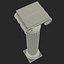 Ionic Order Column 3D Model