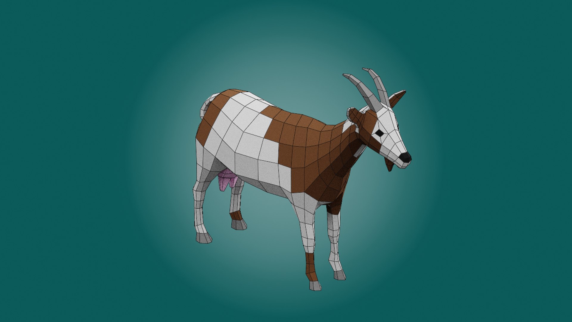 3D Model Stylized Lowpoly GOAT - TurboSquid 2185971
