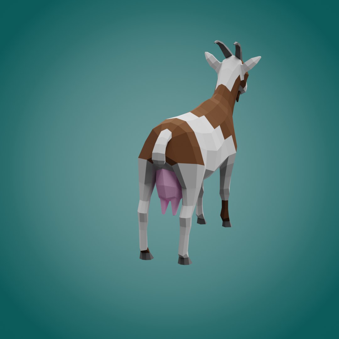 3D Model Stylized Lowpoly GOAT - TurboSquid 2185971