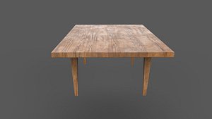 3D Wooden Table model