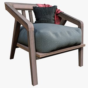 katakana armchair 3D model