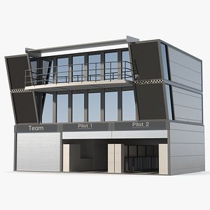 Pit Stop Racer Garage 3D model