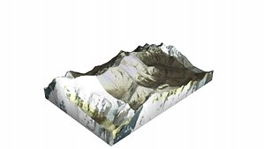 Kongur Tagh Mountain 3D