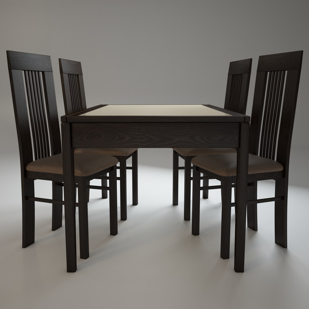 Table Alno Chairs Amarena 3d Model