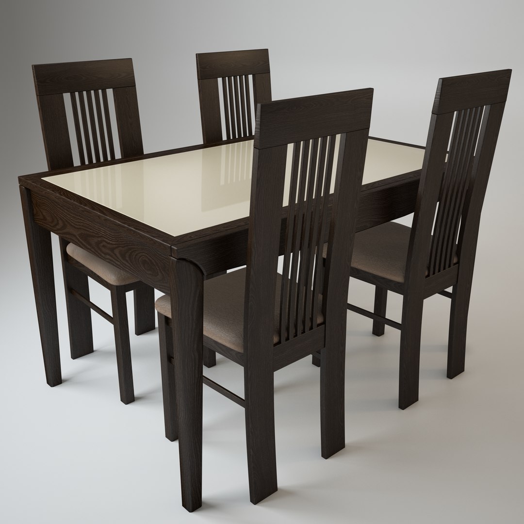 Table Alno Chairs Amarena 3d Model