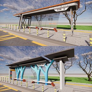 Bus Stop Collections -B9 3D