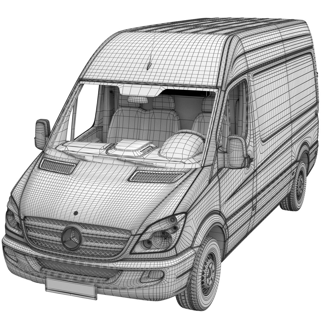 Sprinter Panel Van L2H2 3D Model - TurboSquid 1897314