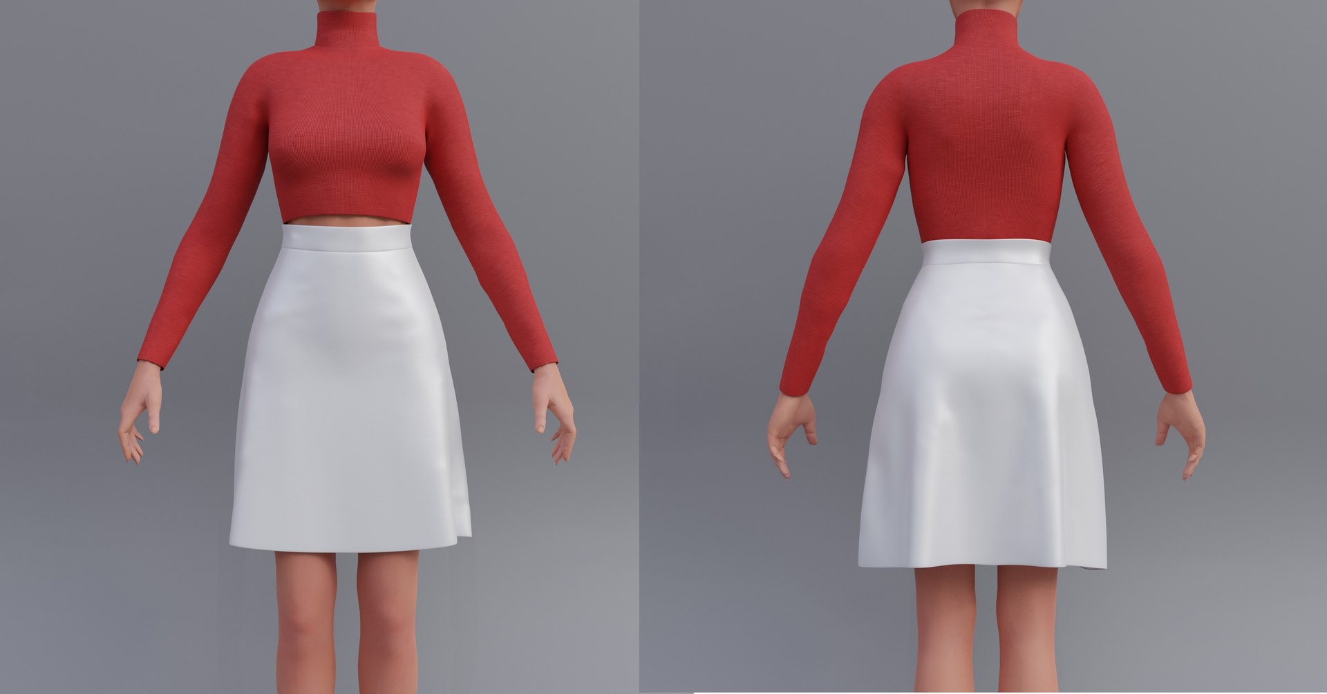 Sweater skirt clearance 3d