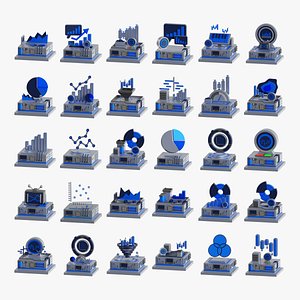 Graph Chart 3D Collection