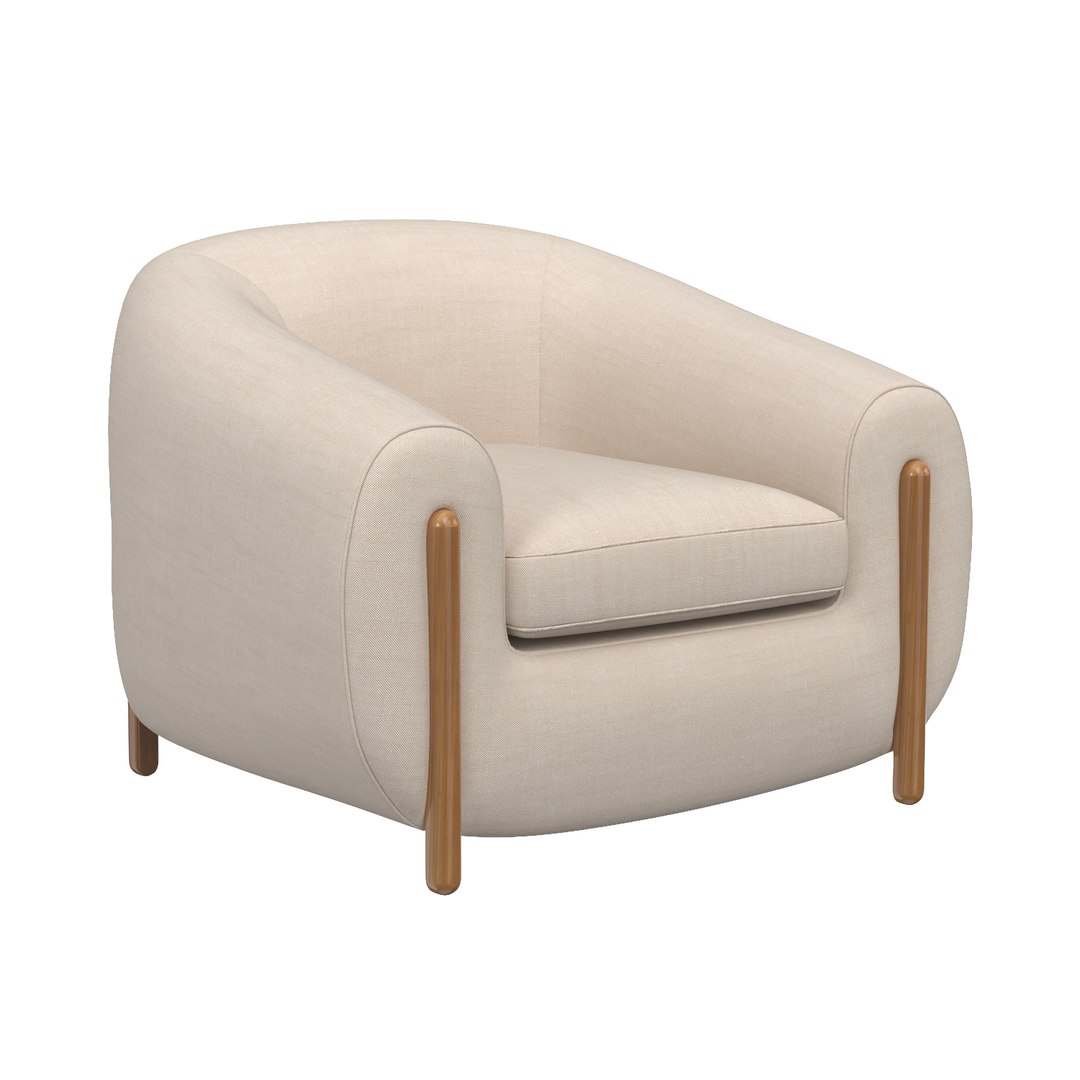 Four Hands Lyla Chair 3D Model - TurboSquid 2060956