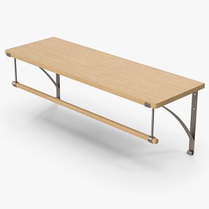 3D Wooden Wall Hanger With Shelf