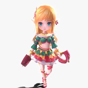 3D Casual RPG Character - 20 Page model