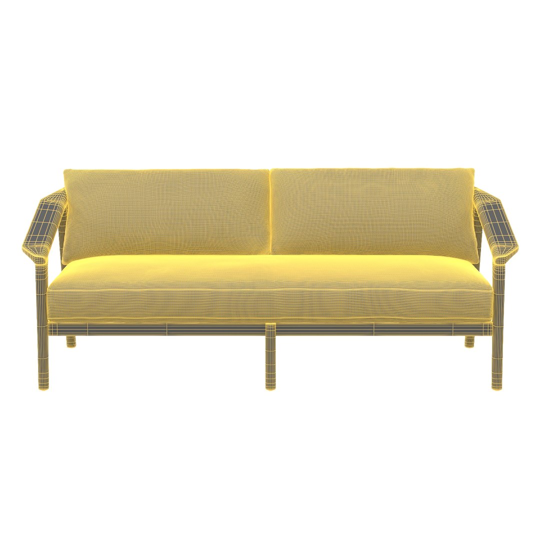3D Malta Aluminum Sofa Model TurboSquid 2085126